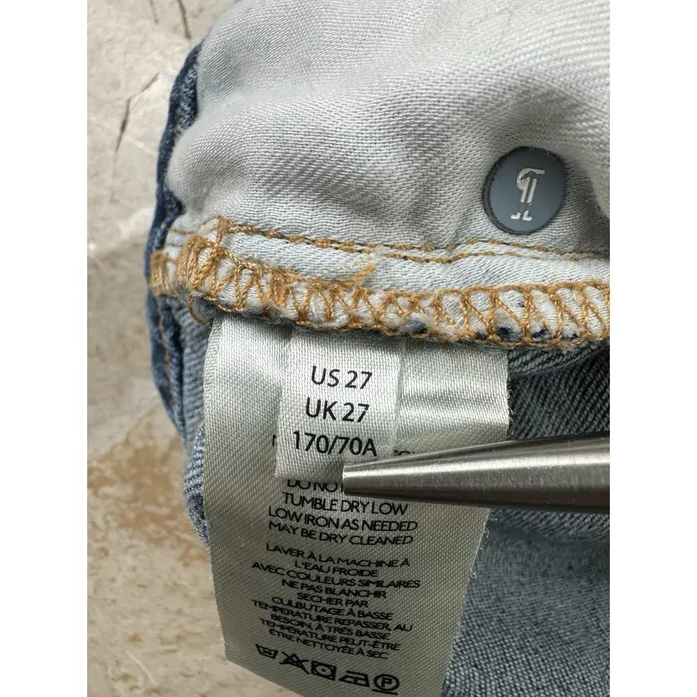 Pilcro Anthropologie High Rise Denim Cutoff Shorts Light Wash Distressed 27 - Picture 10 of 12